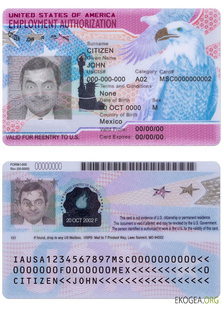 Autorisation de travail aux États Unis